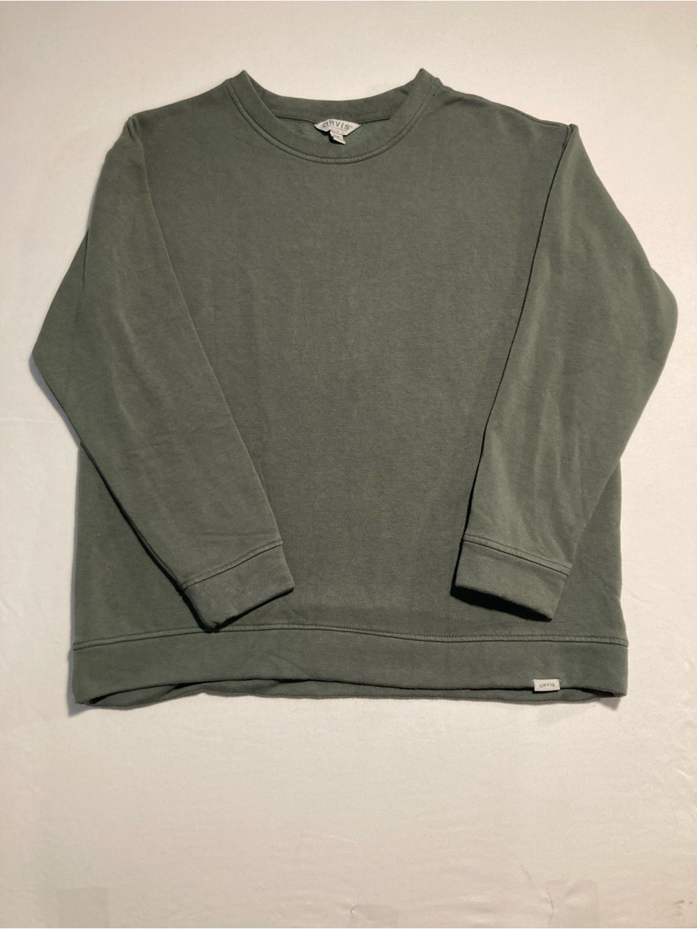 ORVIS Olive Green Crewneck Sweatshirt Women’s Size Medium